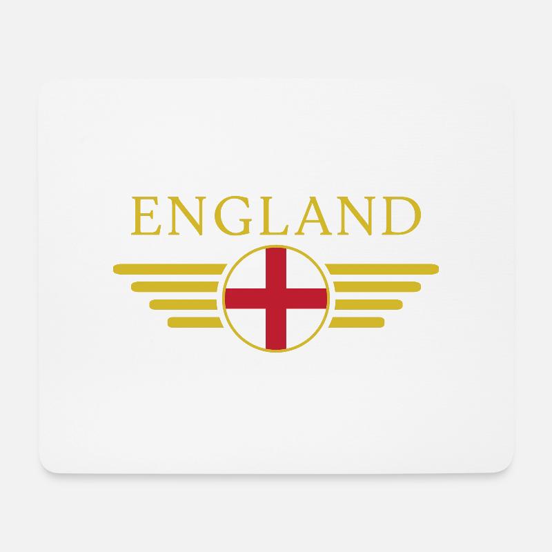 Ich liebe England Design T-Shirt - Mousepad (Querformat) - Weiß