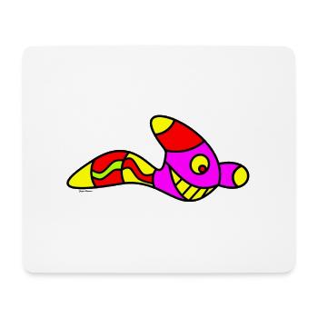 Chemise enfant Wurm - Tapis de souris (format paysage) - blanc - Devant