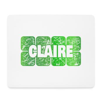 Claire - Tapis de souris (format paysage) - blanc - Devant