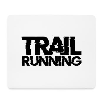 Trail Running Sports - Tapis de souris (format paysage) - blanc - Devant