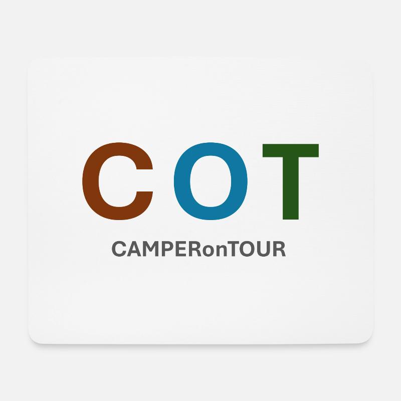 CAMPERonTOUR - Mousepad (Querformat) - Weiß