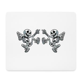 Skull Dancing - Mousepad (Querformat) - Weiß - Vorne