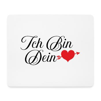 Ich bin dein Herz - Mousepad (Querformat) - Weiß - Vorne