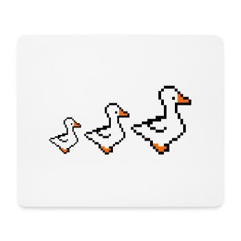Pixel Ducks - Mouse Pad (horizontal) - white - Front