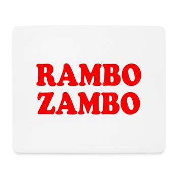 Rambo zambo - Mouse Pad (horizontal) - white - Front