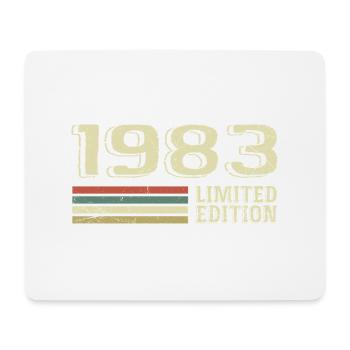Nées en 1983 anniversaire 1983 Vintage 1983 - Tapis de souris (format paysage) - blanc - Devant