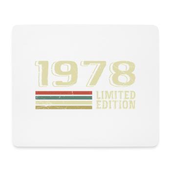 Jahrgang 1978 Geburtstag 1978 Jahrgang 1978 - Mousepad (Querformat) - Weiß - Vorne