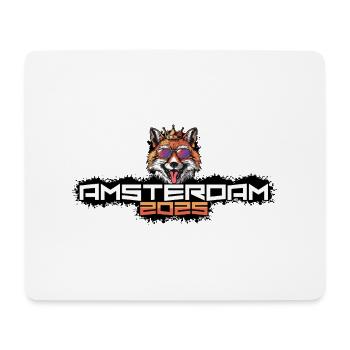 Amsterdam 2025 Party Fuchs - Mousepad (Querformat) - Weiß - Vorne
