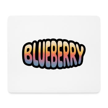 Blueberry - Cool Fruit Logo - Mouse Pad (horizontal) - white - Front