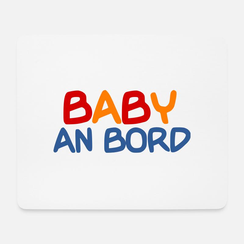 Baby - Mousepad (Querformat) - Weiß