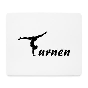Turnen, gymnastik - Mousepad (Querformat) - Weiß - Vorne