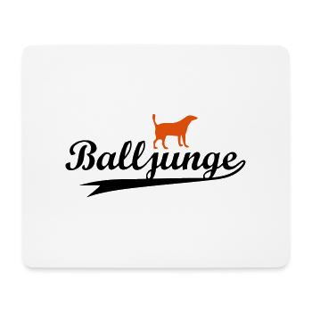 Balljunge zweifarbig - Flex/Flock - Mousepad (Querformat) - Weiß - Vorne
