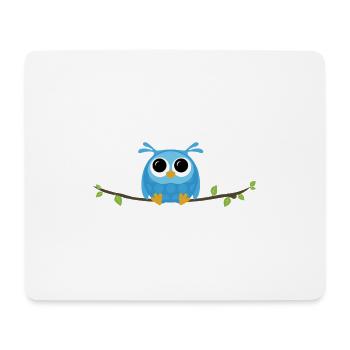 Baby owl - Mouse Pad (horizontal) - white - Front