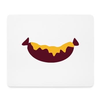 Wurst - Mousepad (Querformat) - Weiß - Vorne