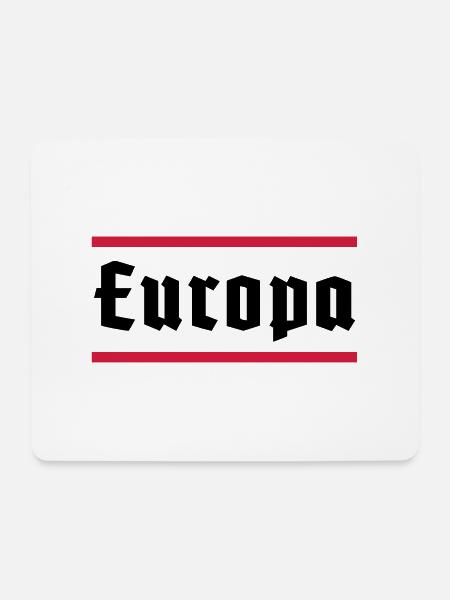 Europa - Mousepad (Querformat) - Weiß