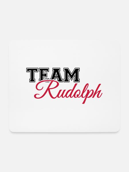 Team Rudolph - Mousepad (Querformat) - Weiß