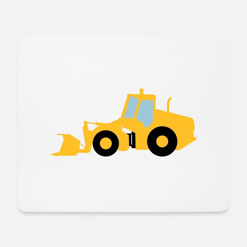Radlader - Mousepad (Querformat) - Weiß