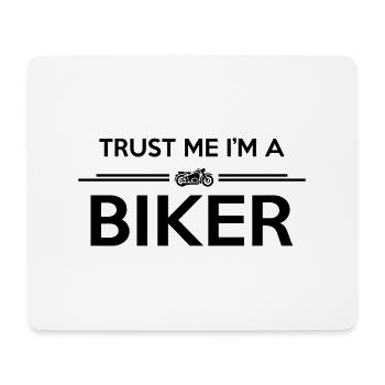 trust me I'm a biker - Mousepad (Querformat) - Weiß - Vorne