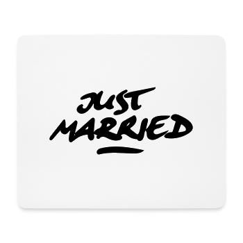 just married 1C - Mousepad (Querformat) - Weiß - Vorne