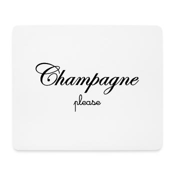 Please - Tapis de souris (format paysage) - blanc - Devant