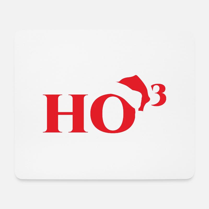 Weihnachten: Ho³ - Mousepad (Querformat) - Weiß