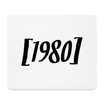 1980 - Mousepad (Querformat) - Weiß - Vorne