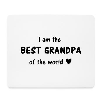 I am the best grandpa of the world - bester Opa - Mousepad (Querformat) - Weiß - Vorne