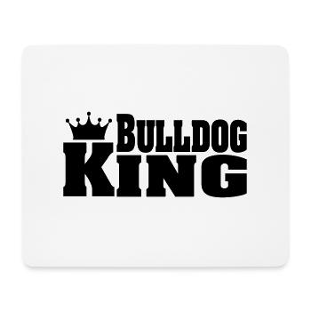 BULLDOG KING bouledogue anglais bouledogue anglais - Tapis de souris (format paysage) - blanc - Devant