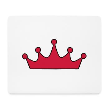 couronne à personnaliser - Tapis de souris (format paysage) - blanc - Devant