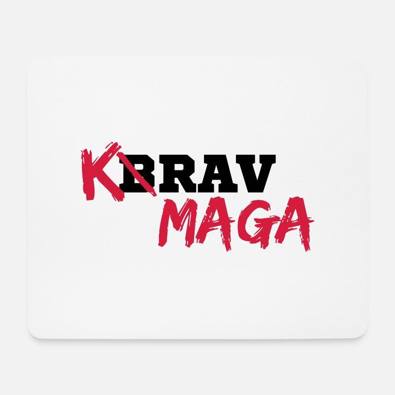 Krav Maga - Mousepad (Querformat) - Weiß