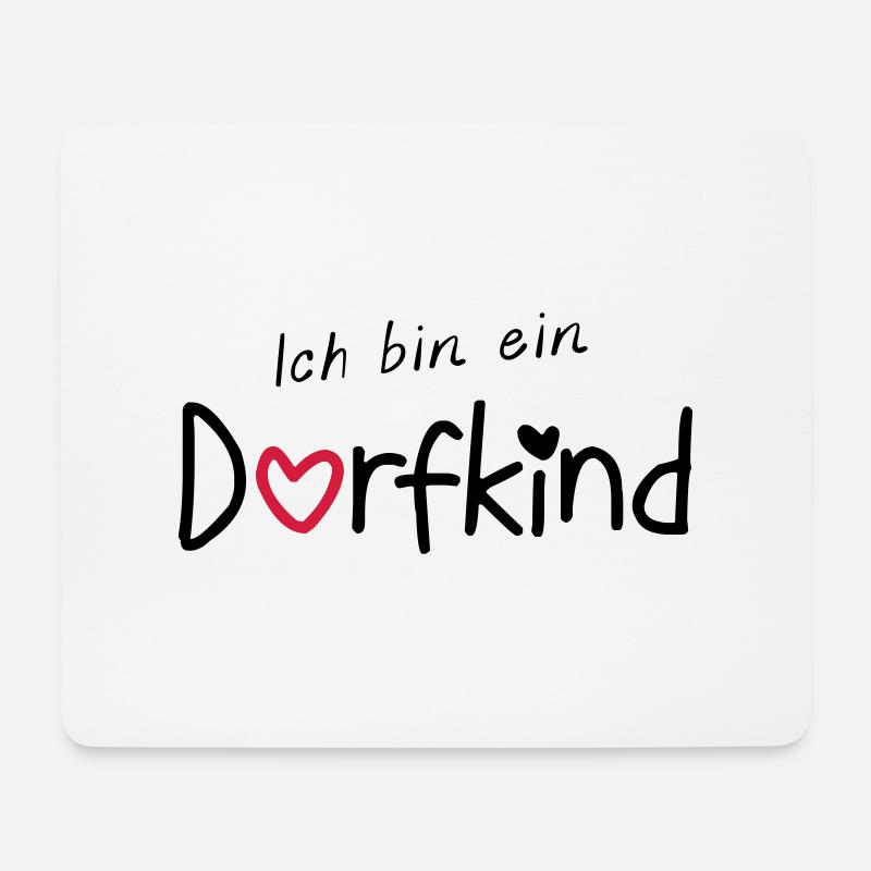 Ich bin ein Dorfkind - Mousepad (Querformat) - Weiß