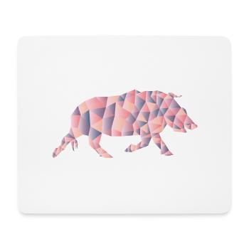Boeuf taureau motif motif motif idée de cadeau - Tapis de souris (format paysage) - blanc - Devant