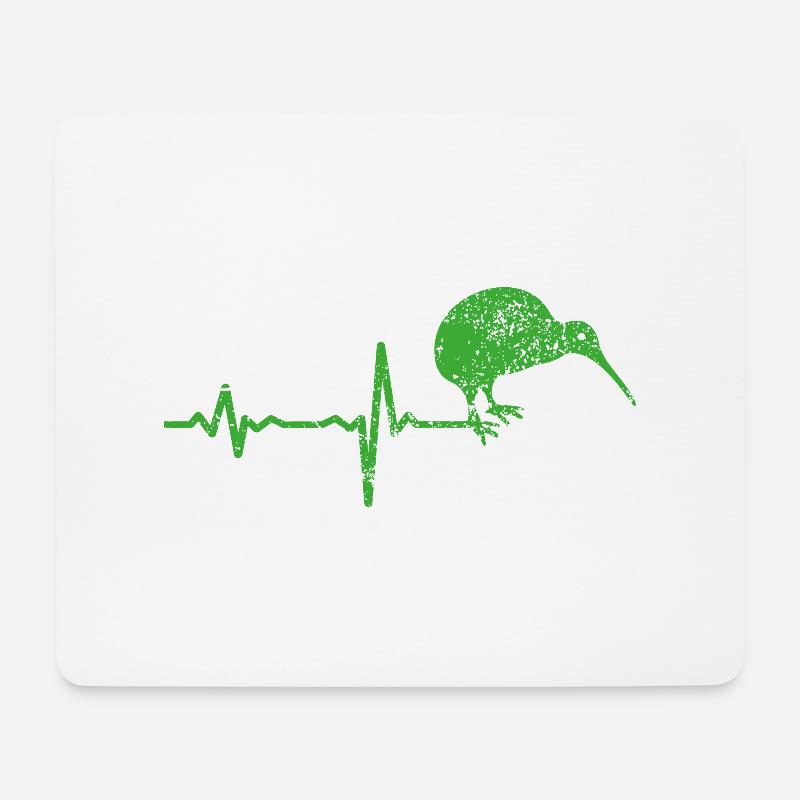 Kiwi Vogel NZ Neuseeland Geschenk - Mousepad (Querformat) - Weiß