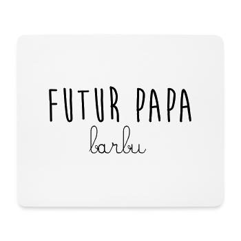 FUTUR PAPA BARBU - Tapis de souris (format paysage) - blanc - Devant