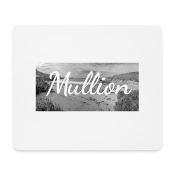 Retro Lettering at Mullion Harbour Cornwall UK - Mousepad (Querformat) - Weiß - Vorne