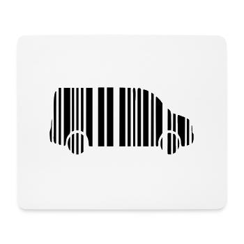 camper van strichcode - Mousepad (Querformat) - Weiß - Vorne