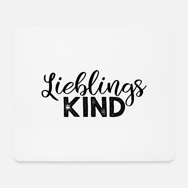 Lieblingskind - schwarz - Mousepad (Querformat) - Weiß