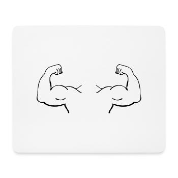 muscles_3_m1 - Tapis de souris (format paysage) - blanc - Devant