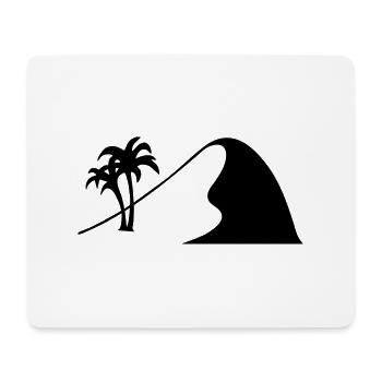 wüstendüne düne sahara wüste - Mousepad (Querformat) - Weiß - Vorne