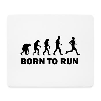 born to run - Tapis de souris (format paysage) - blanc - Devant