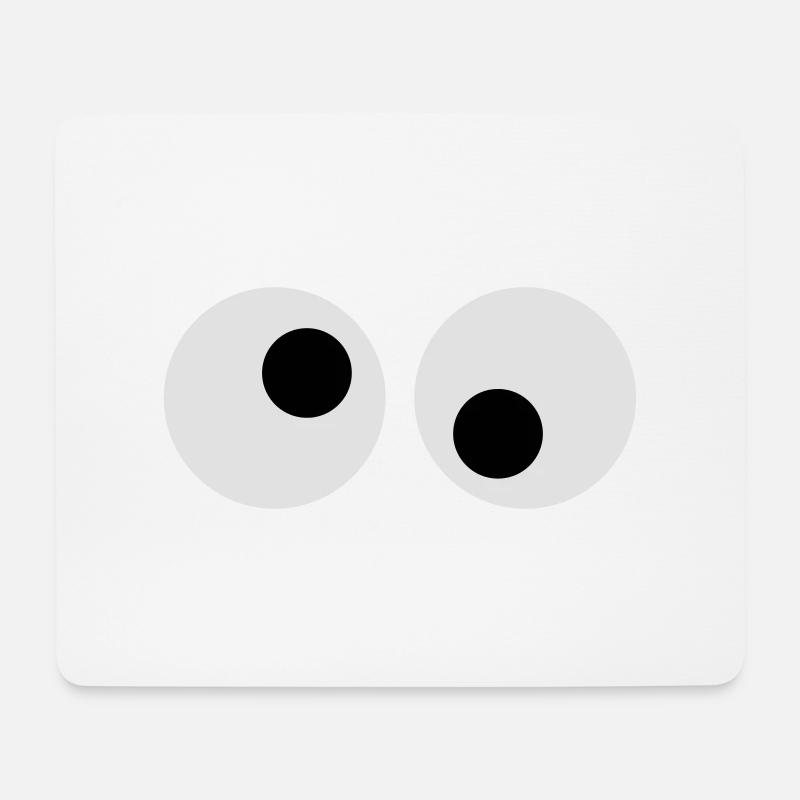 Big eyes - Mouse Pad (horizontal) - white