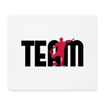 Fußball - Mousepad (Querformat) - Weiß - Vorne