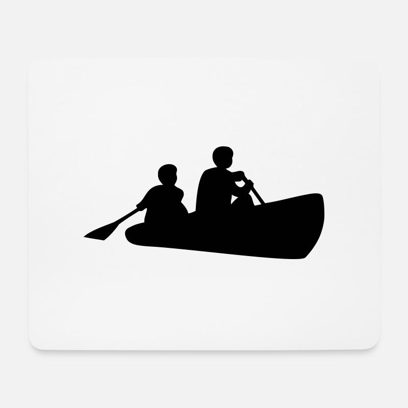kanu - Mousepad (Querformat) - Weiß