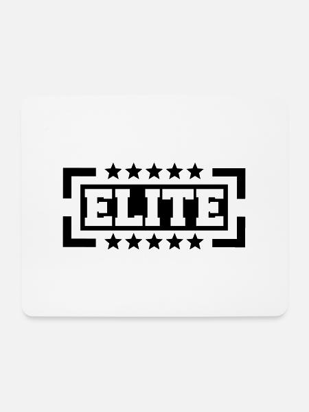 Elite Logo - Mousepad (Querformat) - Weiß