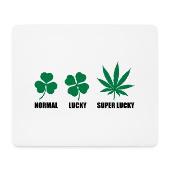 Super Lucky - Tapis de souris (format paysage) - blanc - Devant
