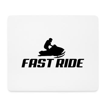 snowmobile2 - Mouse Pad (horizontal) - white - Front