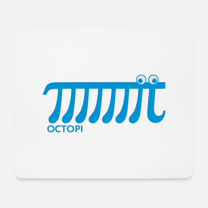 Pi Octopi Mathematik Mathe Nerd Geek lustige coole - Mousepad (Querformat) - Weiß