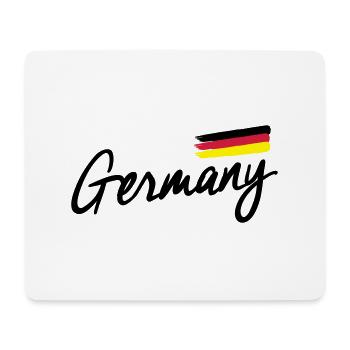 Allemagne - Allemagne - drapeau de la République - Tapis de souris (format paysage) - blanc - Devant
