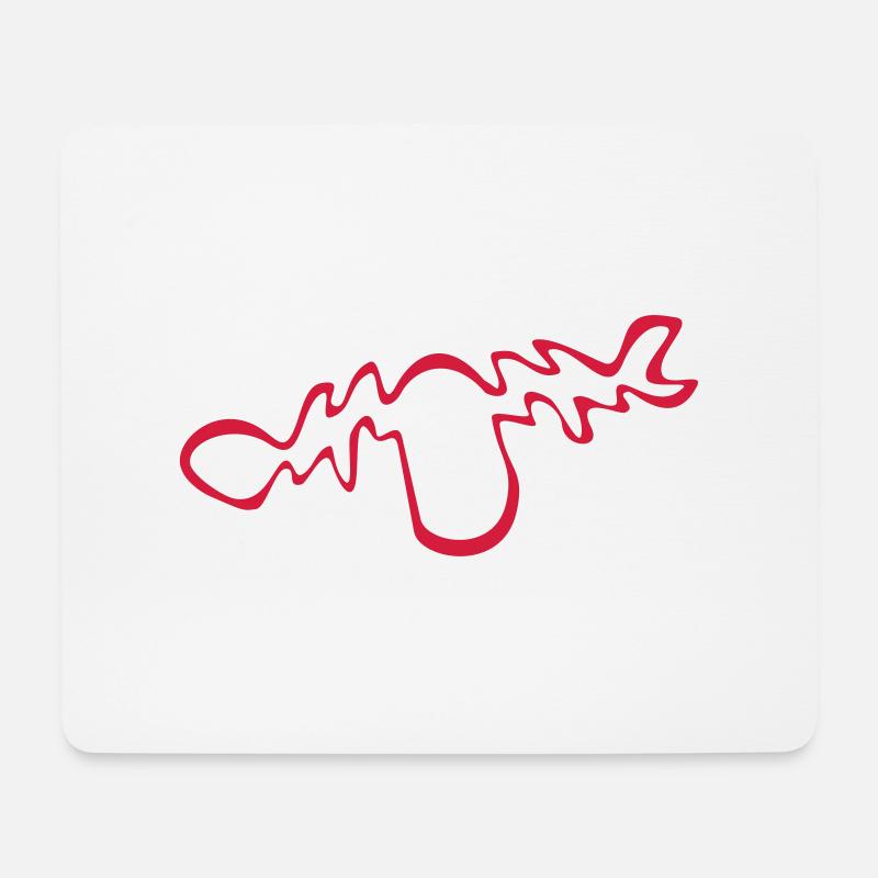 elch - Mousepad (Querformat) - Weiß