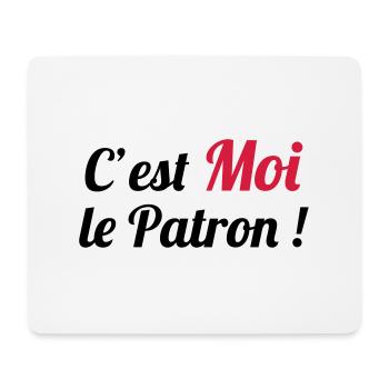 c'est MOI le Patron ! - Mousepad (Querformat) - Weiß - Vorne